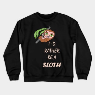 Funny Cute Sloth Crewneck Sweatshirt